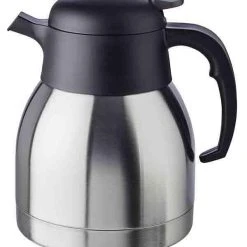 APS Isolierkanne/Thermoskanne/Warmhaltekanne/Thermoskanne -CLASSIC- Ø 14 Cm, H: 19 Cm, 1 Liter