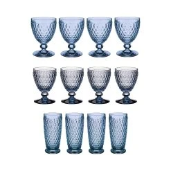 Villeroy & Boch Boston Coloured Wein- & Longdrinkgläser 12er Set Blau