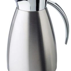 APS Isolierkanne Aus Edelstahl, Einhandautomatik Mit Klappdeckel, Kapazität: 1,0 Liter