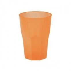 Mehrweg-Cocktailglas Orange-gefrostet 420ml Aus Plastik, 6 Stück - Mank -coffee saucer shop 1254107d e29b 4617 bb29 54530d78fb61