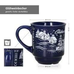 Null 3160110 - 6er Set Glühweinbecher In Dunkelblau Mit Weihnachtslandschaft 0,2L Geeicht 14 Null 3160110 - 6er Set Glühweinbecher In Dunkelblau Mit Weihnachtslandschaft 0,2L Geeicht -coffee saucer shop 2939bd18 de57 48bc b857 2960d829dbc3