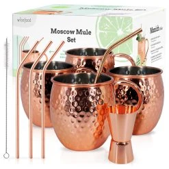 Was-germany WAS Germany - Moscow Mule Becher Set 12-teilig, 0,414 Ltr., Glatt, Kupferoptik (2030415) -coffee saucer shop 472612ad 6b94 407e a04d 5a385537f44d 3