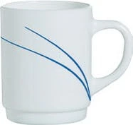 Esmeyer 6 X Henkelbecher 25 Cl, Stapelbar Toronto Navy ARCOPAL