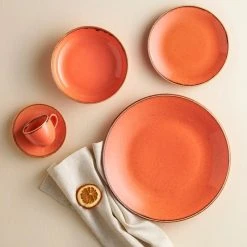 Null Untertasse Abmer Elegant ø16cm Orange (24 Stück) -coffee saucer shop 550c4c47 2f4c 49e8 9179 4ca4a33a0f62