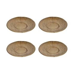 Leonardo MATERA Keramikunterteller 15 Cm Beige Für Becher Und Tasse 4er Set