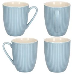 Null 4er Set Kaffeebecher Relief Blau Julia 330ml Ritzenhoff & Breker - 404173 -coffee saucer shop 6332df43 1d30 4d5c b445 91016d9d9852