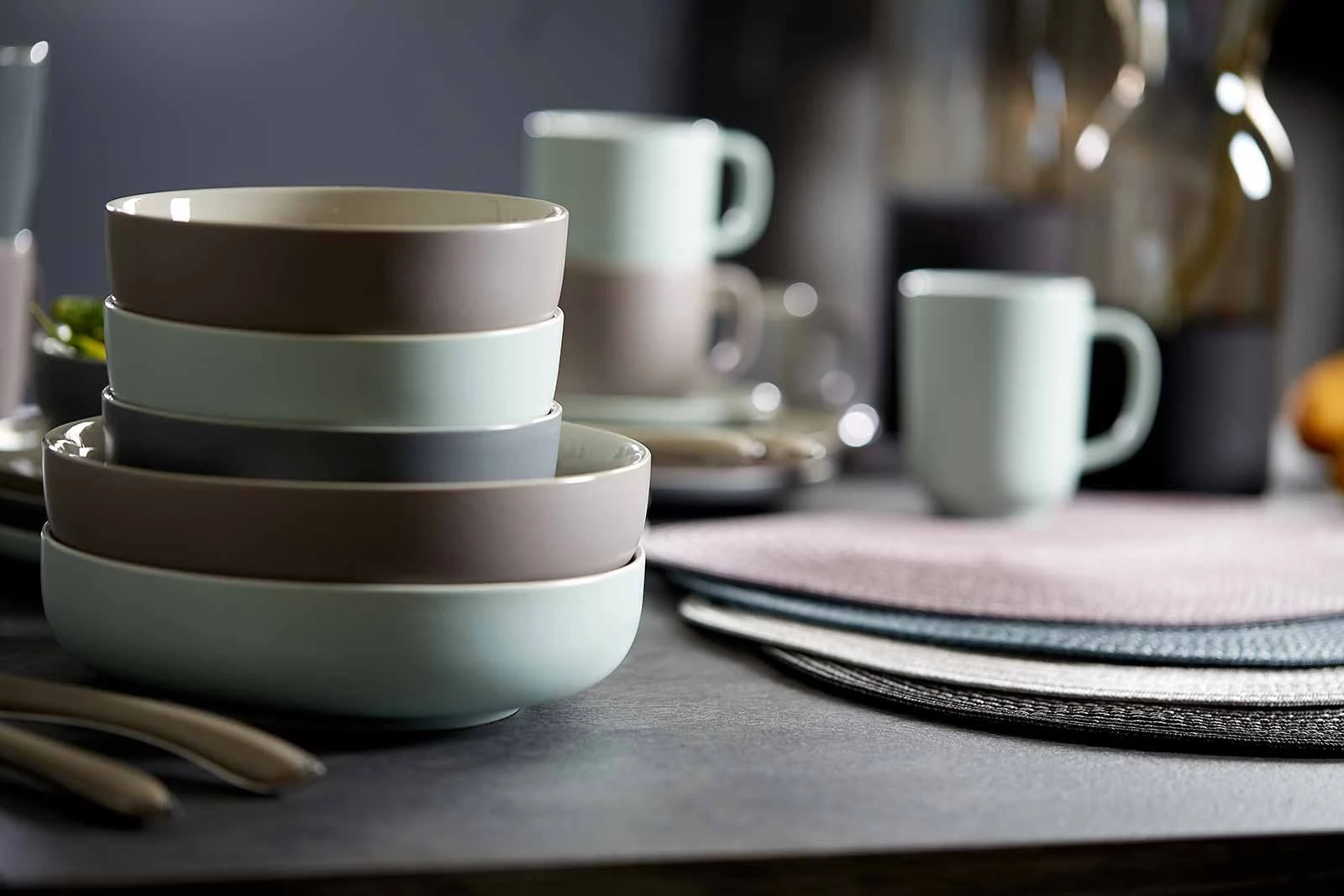 Ritzenhoff & Breker JASPER Espressountertasse ø 10,5 Cm Grau 6er Set 9 Ritzenhoff & Breker JASPER Espressountertasse ø 10,5 Cm Grau 6er Set – Bild 7