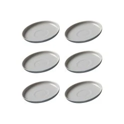 Ritzenhoff & Breker JASPER Espressountertasse ø 10,5 Cm Grau 6er Set