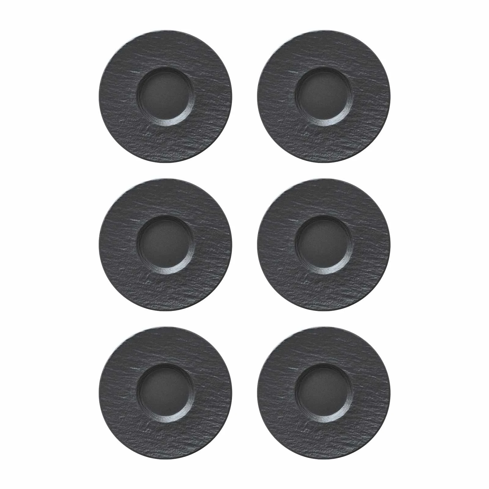 Villeroy & Boch Manufacture Rock Espressountertasse Schwarz Ø 12,1 Cm 6er Set 5 Villeroy & Boch Manufacture Rock Espressountertasse Schwarz Ø 12,1 Cm 6er Set – Bild 3