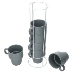 Null 6er Set Kaffeebecher Mit Ständer Stata 250ml Mint Tasse Henkel Porzellan Stapelbar -coffee saucer shop 9fc5fbb0 def5 4c1b 8178 a0edb6d2508f 2