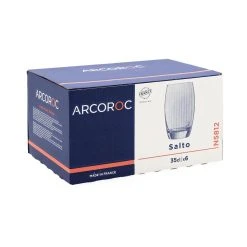 Arcoroc 6 X Becherglas CABERNET, Inhalt: 0,35 Liter, -coffee saucer shop aa10a35d 4379 4cfa 8968 b46a4537e766