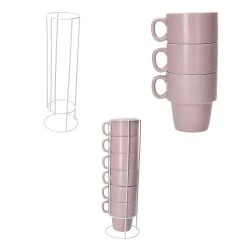 Null 6er Set Kaffeebecher Mit Ständer Stata 250ml Rosa Tasse Henkel Porzellan Stapelbar -coffee saucer shop afab64b6 6165 472d bdf7 e20ee07c1860