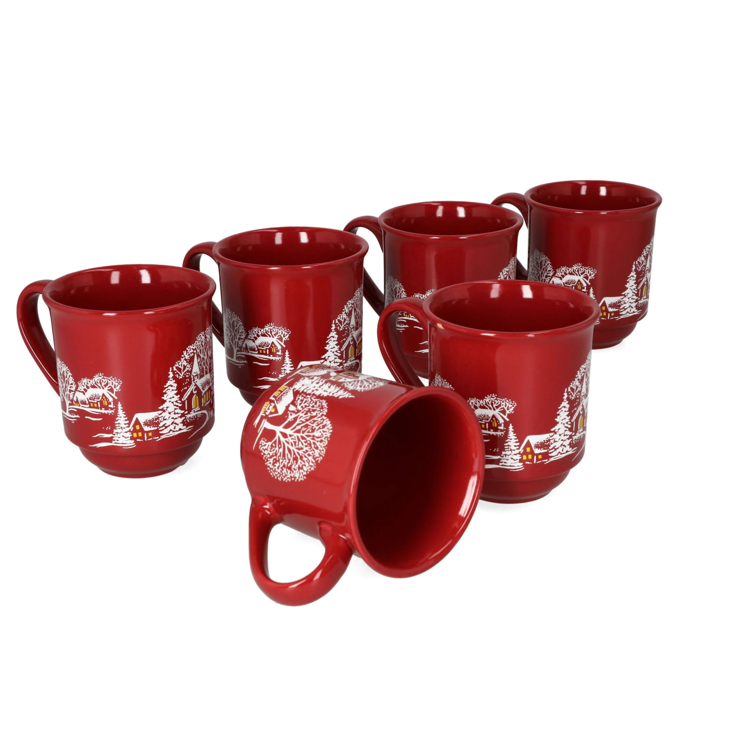 Null 3160110 - 12er Set Glühweinbecher In Dunkelblau Mit Weihnachtslandschaft 0,2L Geeicht 7 Null 3160110 - 12er Set Glühweinbecher In Dunkelblau Mit Weihnachtslandschaft 0,2L Geeicht – Bild 5