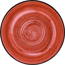 Bonna Premium Porcelain APSRIT04CT Aura Passion Untertasse, Untersetzer, Porzellan, Rot, 1 Stück