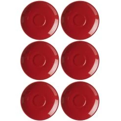 Ritzenhoff & Breker DOPPIO Espressountertasse 12 Cm Rot 6er Set