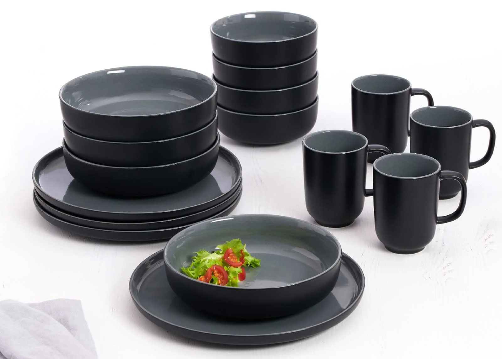 Ritzenhoff & Breker JASPER Espressountertasse ø 10,5 Cm Schwarz 6er Set 8 Ritzenhoff & Breker JASPER Espressountertasse ø 10,5 Cm Schwarz 6er Set – Bild 6