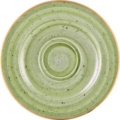Bonna Premium Porcelain ATHRIT04CT Aura Therapy Untertasse, Untersetzer, Porzellan, Hellgrün, 1 Stück