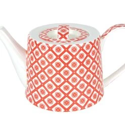 Null Kanne Diamantporzellan - Blümchen Rot - 4190